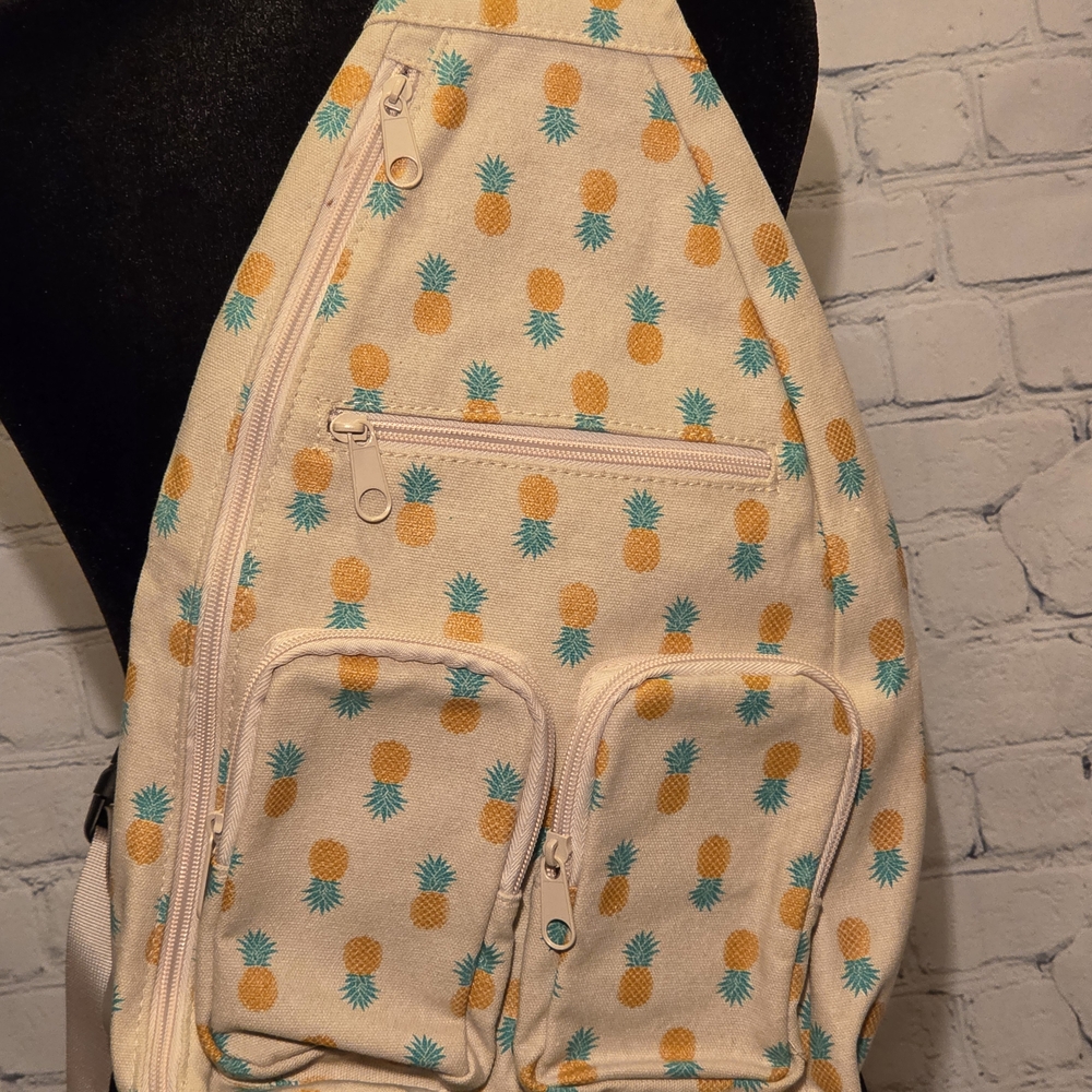 Pineapple Print Sling Backpack - image 3